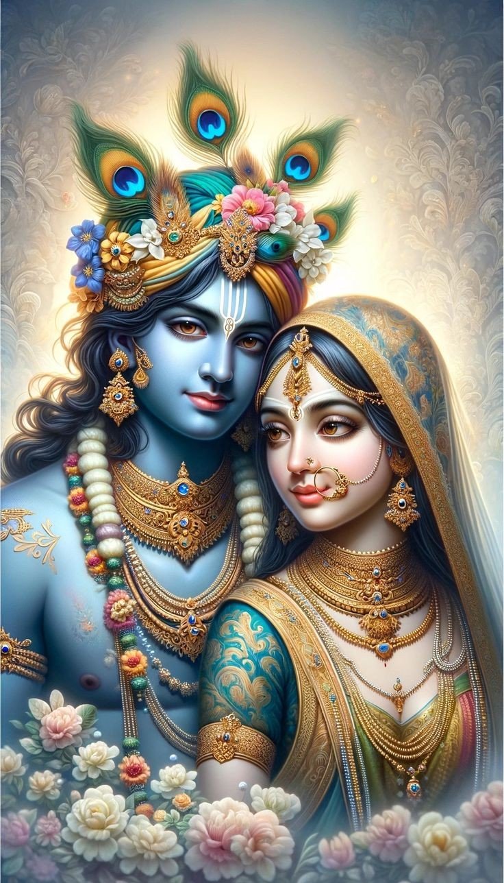 Radha Krishna aesthetic DP