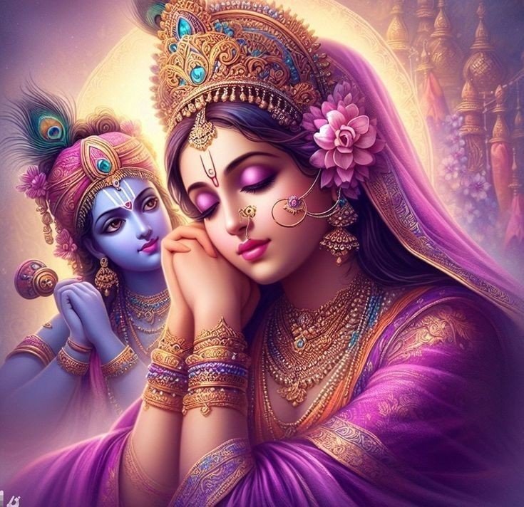 Radha Krishna cute DP