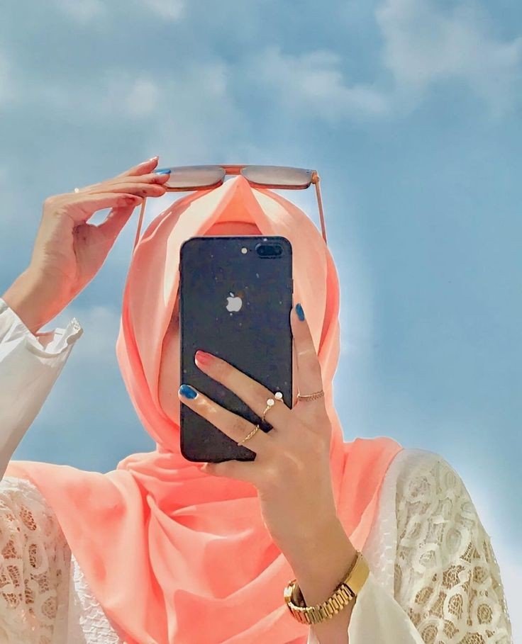 hijab girl DP background