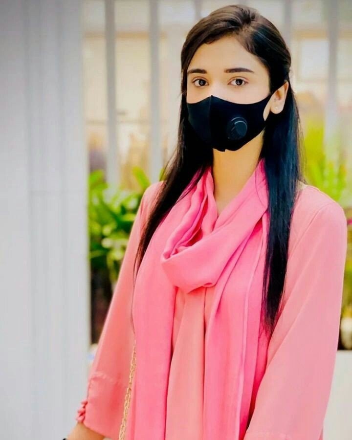 shy mask girl DP